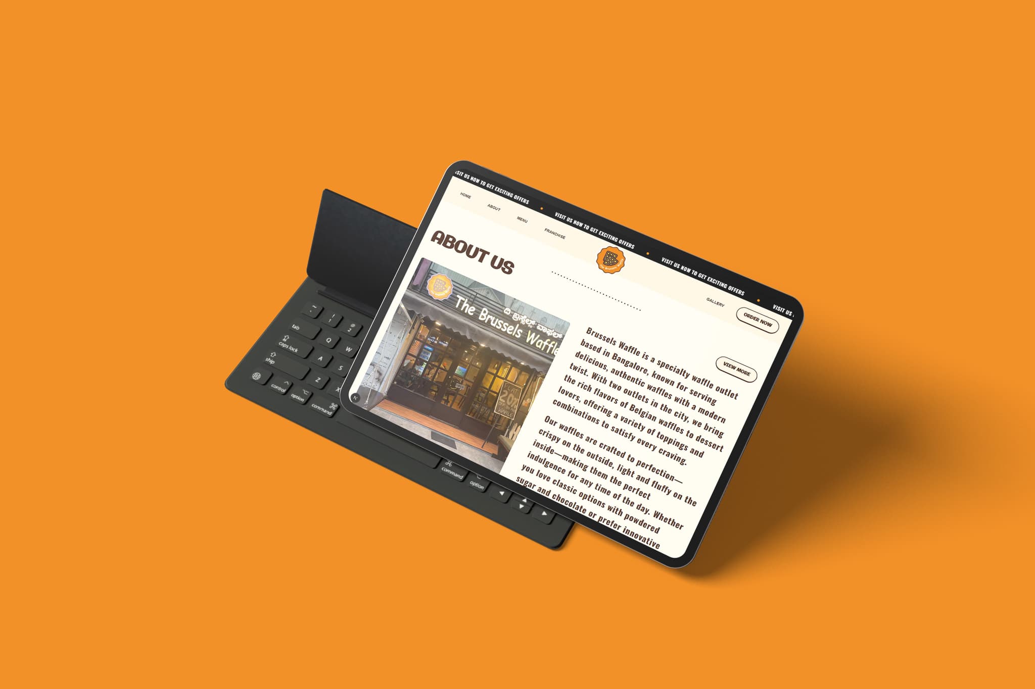 Brussels Waffle Website Design